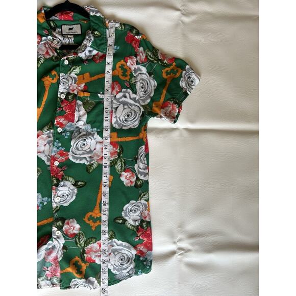 Maison Noir Button Down Shirt Men's Size Medium Floral Hawaiian Summer - Picture 6 of 7